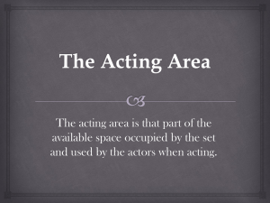Stagecraft Basics: Acting Area, Staging, Set Design & Ground Plans
