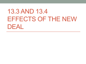 New Deal Effects: Impact on Society & Politics