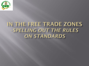 in the free trade zones