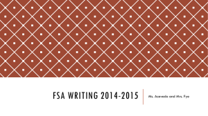 FSA Writing 2014-2015
