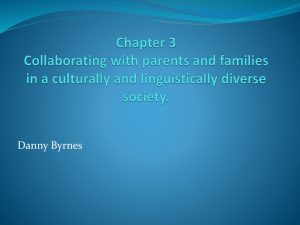 Chapter 3 Collaborating with parents and families in a culturally and