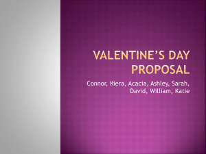 Valentine's Day School Event Proposal