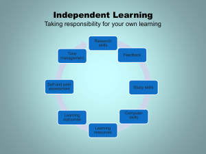 Independent Learning: Skills & Strategies for Students