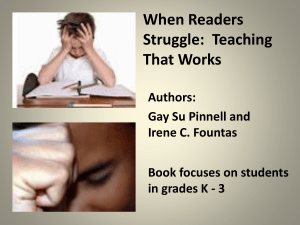 When Readers Struggle: Teaching That Works