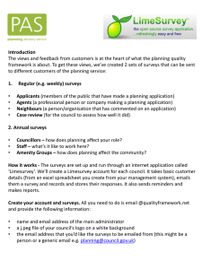 Applicant - Planning Advisory Service