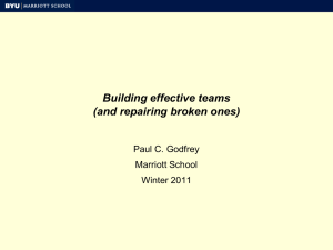 Building effective teams (and repairing broken ones)