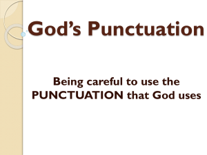 God*s Punctuation - Grace Church Maui