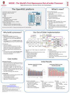 The World`s First Free and OpenSource Out of Order Processor