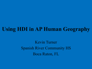 HDI in AP Human Geography: Presentation & Key Questions
