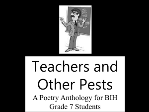 Aliens Have Landed: Poetry Analysis for Grade 7