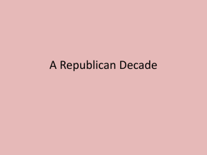 A Republican Decade