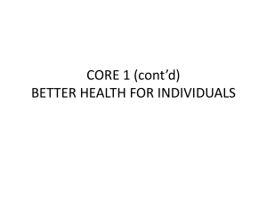 Q2) What influences the Health of Individuals?