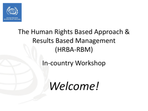 Session 0 - Welcome and Introductions 15-3-2011