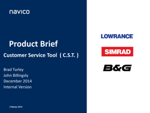 Customer Servce Tool Verison 2.0 Product Breif