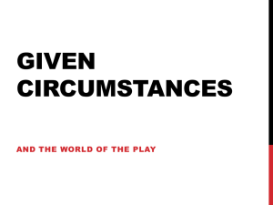 GIVEN CIRCUMSTANCES - Emporia State University