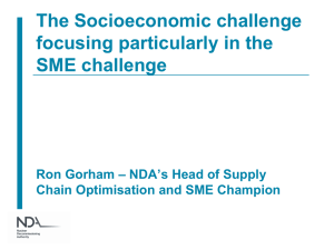 Socioeconomic challenges
