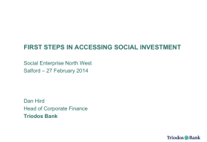 Dan Hird (Triodos) - Social Enterprise North West