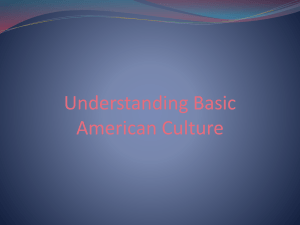 Understanding Basic American Culture