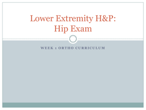 Lower Extremity H&P: Knee Exam