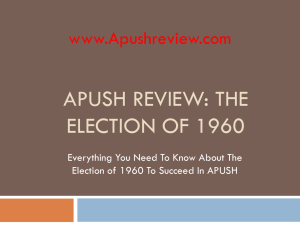 Election of 1960: APUSH Review | Key Facts & Impact
