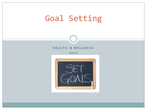 Goal Setting