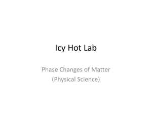 Phase Changes of Matter