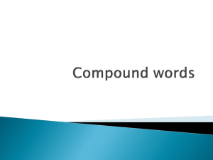 Compound Words PPT