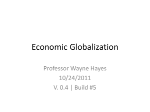 Economic Globalization