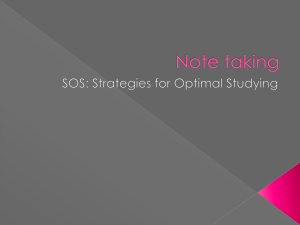Effective Note-Taking Strategies for Students