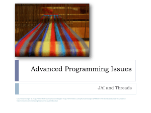 Advanced Programming Issues