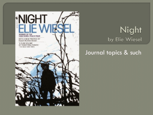 Night by Elie Wiesel: Journal Prompts & Topics
