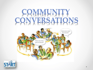 World Cafe: Community Conversations for Change