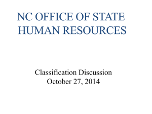 OSHR Classification Training Presentation