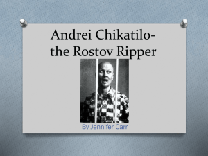 Andrei Chikatilo- the Rostov Ripper