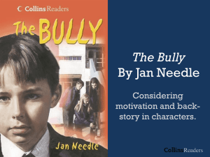 The Bully: Character Motivation & Backstory Analysis