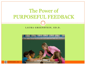 Purposeful Feedback: Power, Value & Implementation