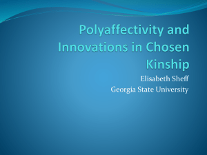 Polyaffectivity and Innovations in Chosen Kinship
