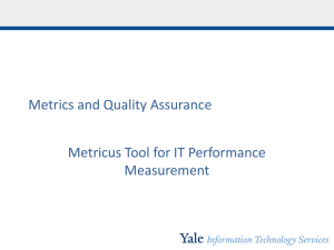 Metricus - Yale Tech Connection