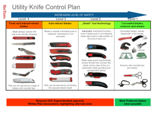 Utility Knife Safety: Control Plan & Blade Types