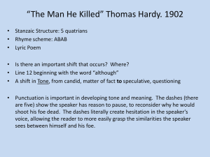 "The Man He Killed" Analysis: Tone, Structure, and Meaning