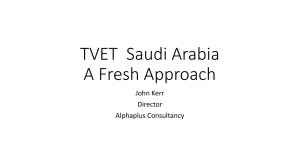 Saudi Skills Standards - Gulf Education Conferences