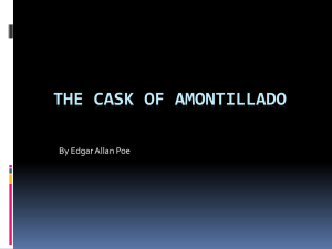 "The Cask of Amontillado" Study Guide by Edgar Allan Poe