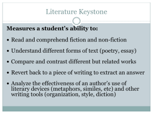 Literature Keystone Exam Prep: Reading & Analysis Skills