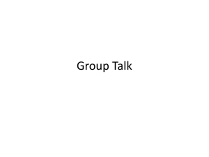 MFL Presentations group talk