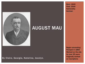 August Mau & Pompeii: Roman Wall Painting Styles