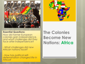 The Colonies Become New Nations