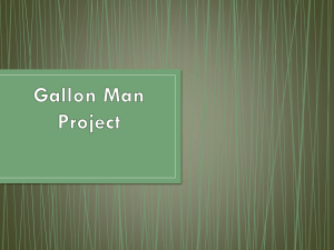 The Gallon Man Project