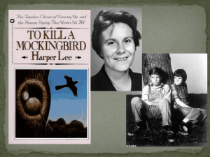 To Kill a Mockingbird Unit intro