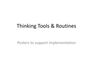 Thinking Tools & Routines posters
