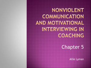 Nonviolent Communication And motivational